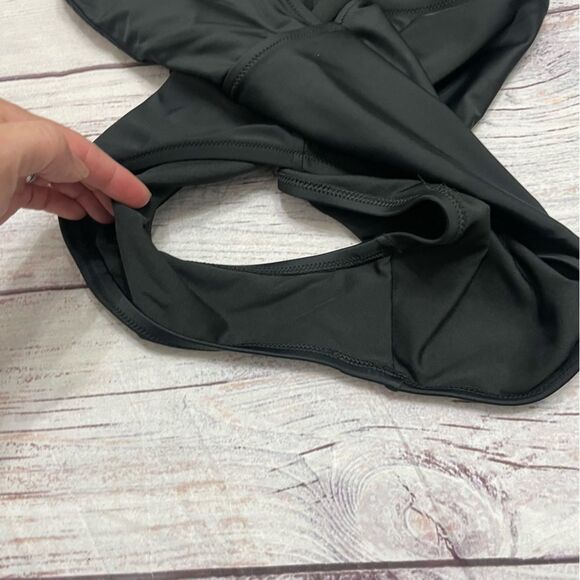 Madewell Second Wave Square-Neck Tank One-Piece Swimsuit Black  Size 2X - Picture 10 of 10